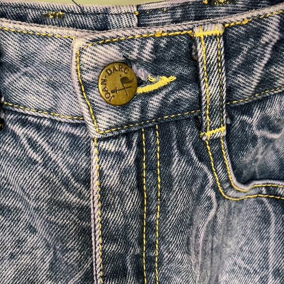 Vintage 80's Joan Darc Purple Stone Washed Jeans Womens 26 Straight Retro - Picture 6 of 16